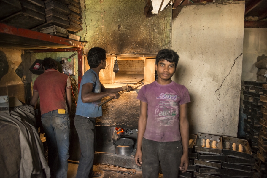 Working in Mumbai slum