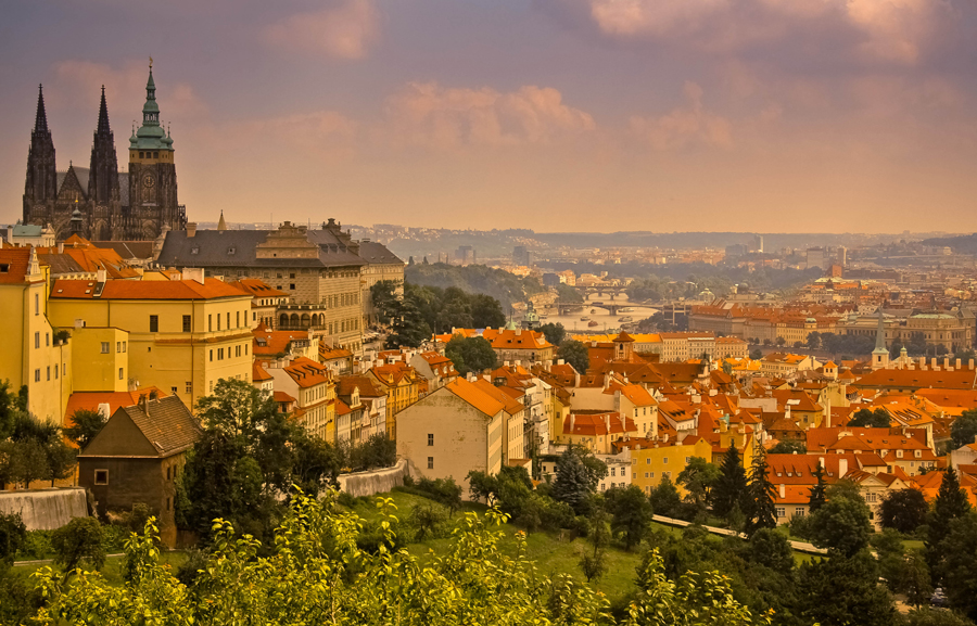 Prague at Sunset
