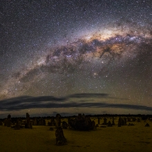 Galaxy over the Pinnacles Desert