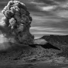 Eruption of Bromo Tengger Semeru NatPark 