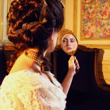 The lady in the mirror